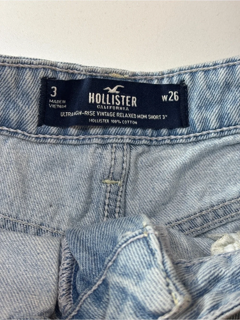 Hollister Light Blue Denim Shorts